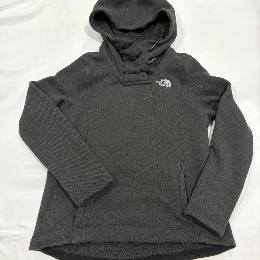 The North‎ Face Hoodie Fleece Toggle Neck Pullover Gray Women’s M